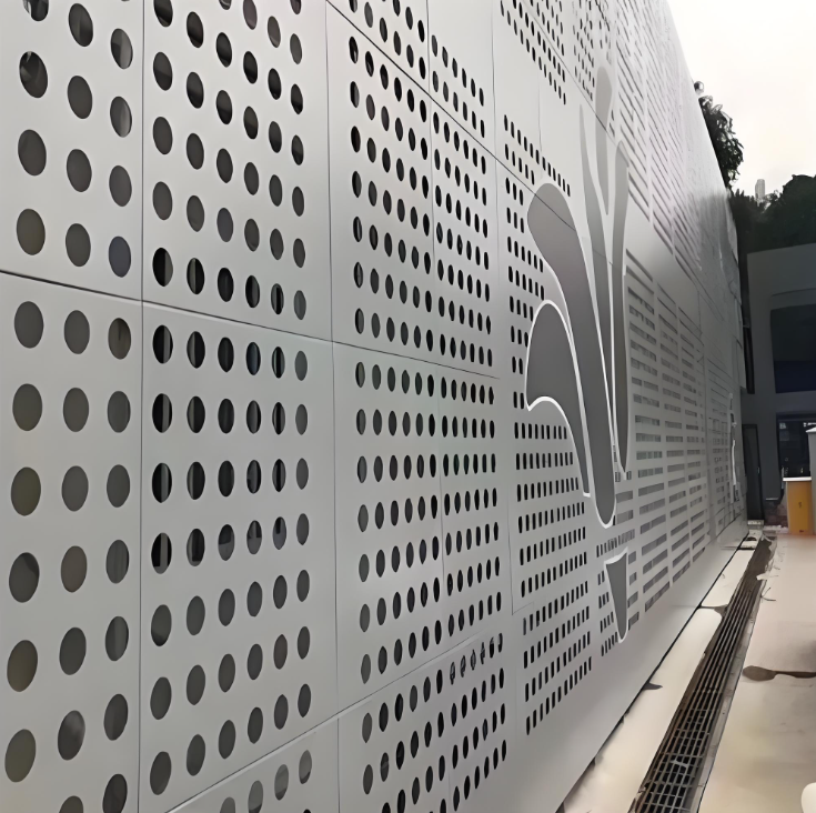 铝板穿孔吸声体实拍